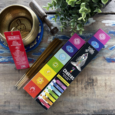 Chakra-rökelse Tribal Soul 7 chakra - rökelsestickor med gåva