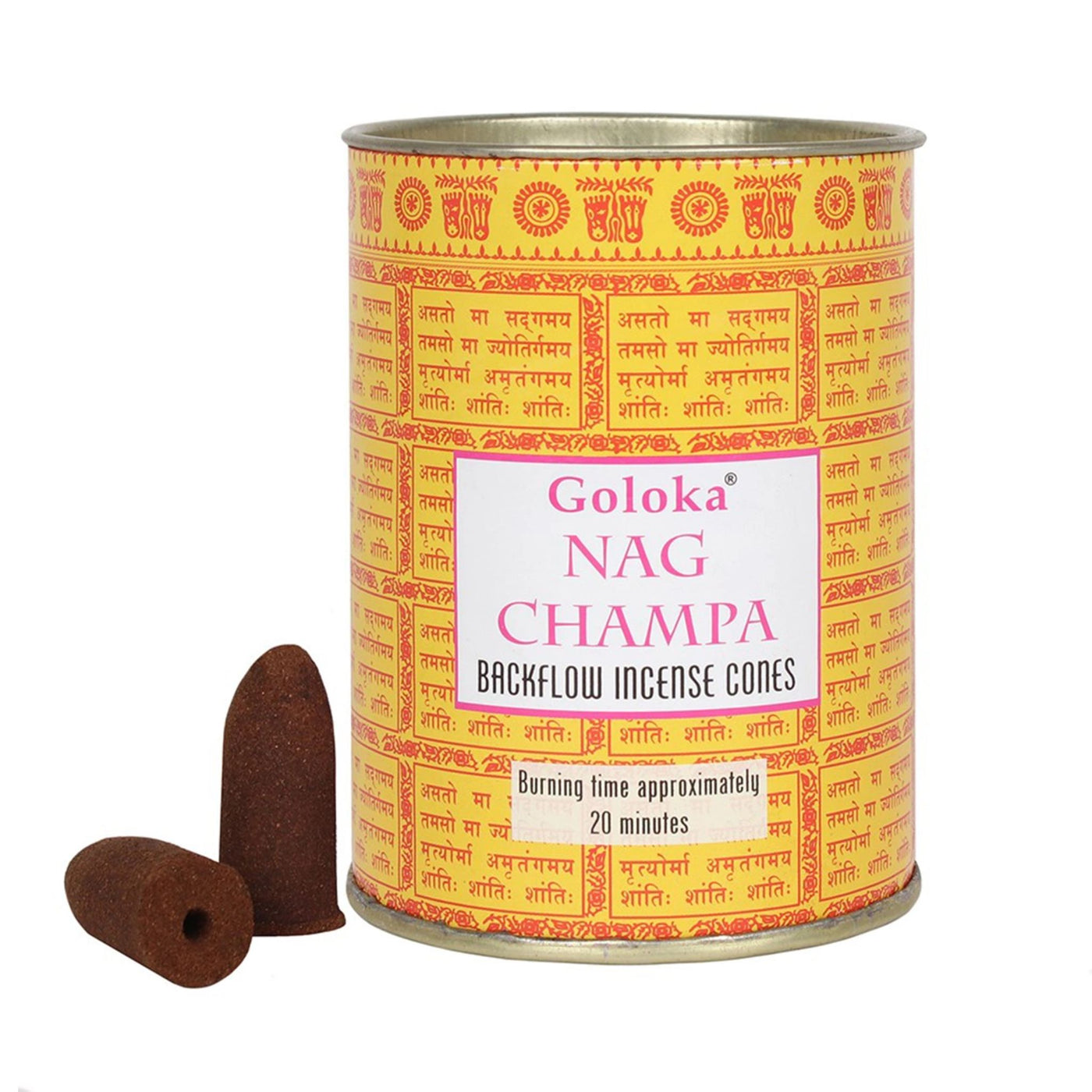 Backflow rökelsekoner - Goloka Nag Champa (storpack)