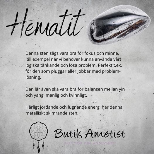 Armband - hematit runda pärlor 8mm