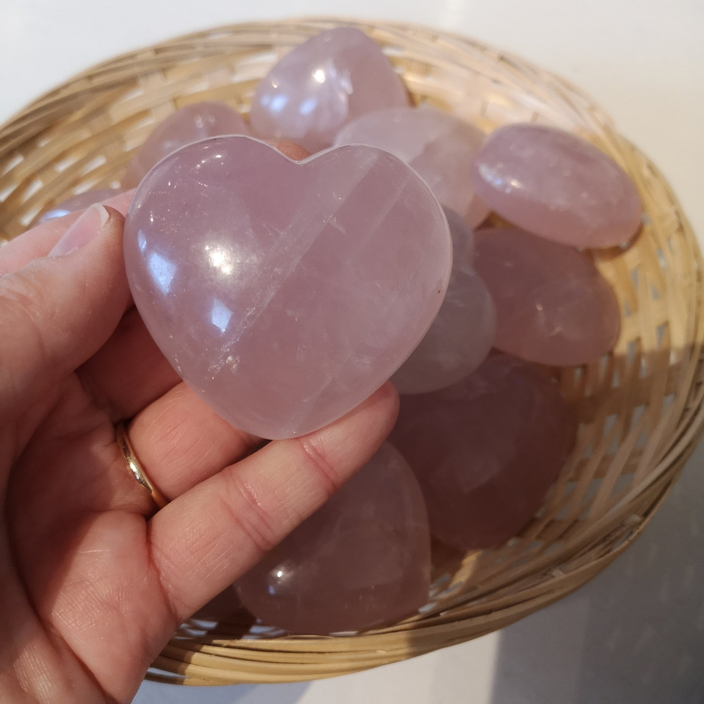 Rosenkvarts hjärta / rose quartz heart