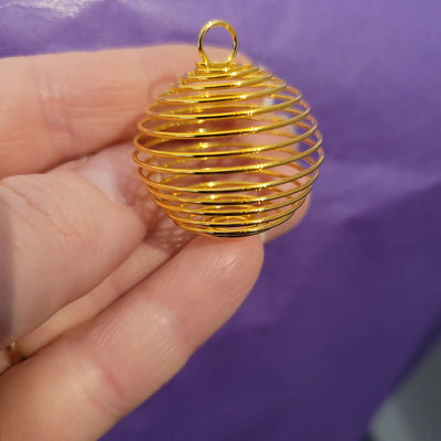 Spiral / bur för kristall - guld XL