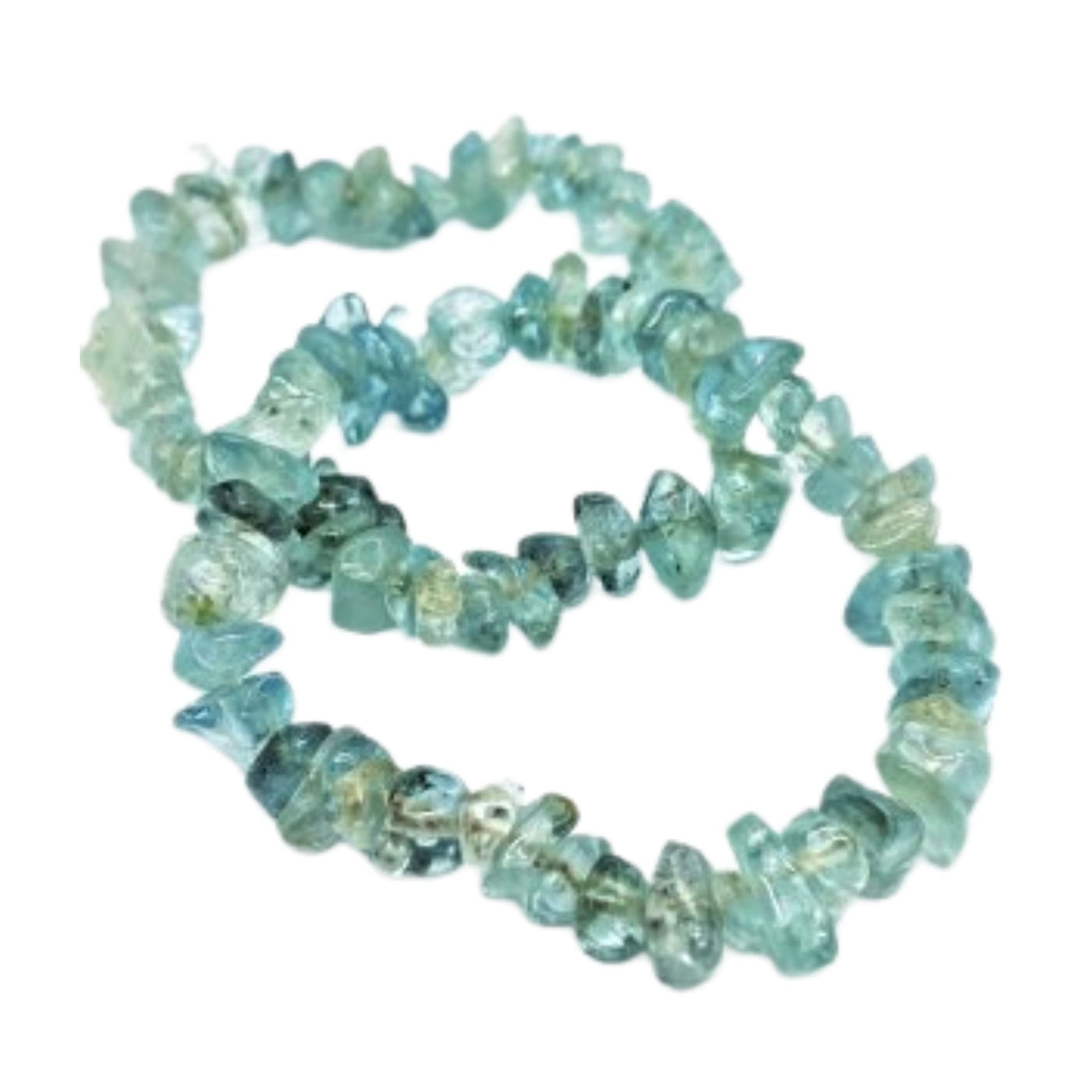 Armband Stenchips - Akvamarin
