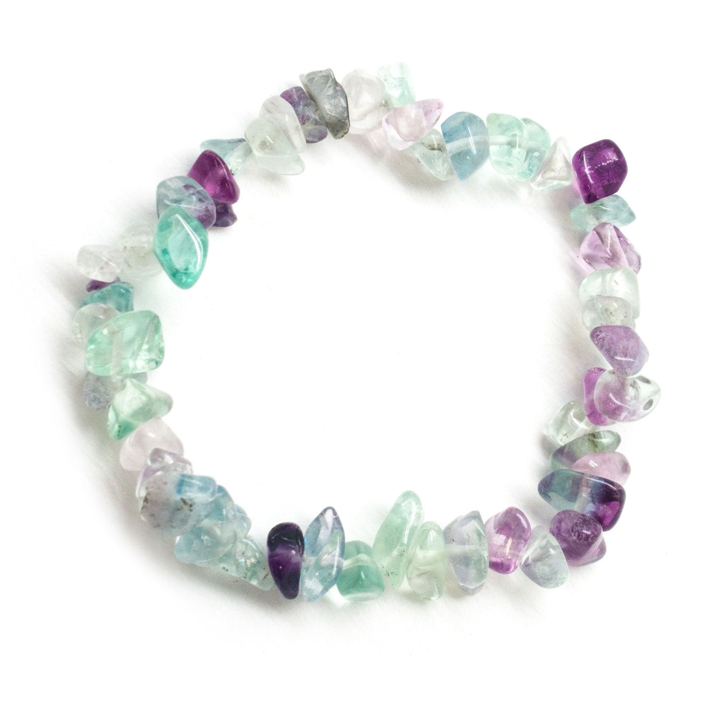 Armband Stenchips - Fluorit