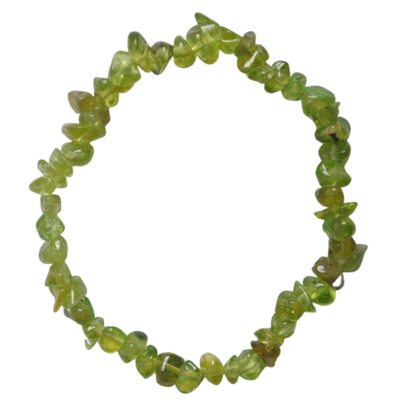 Armband stenchips - Peridot