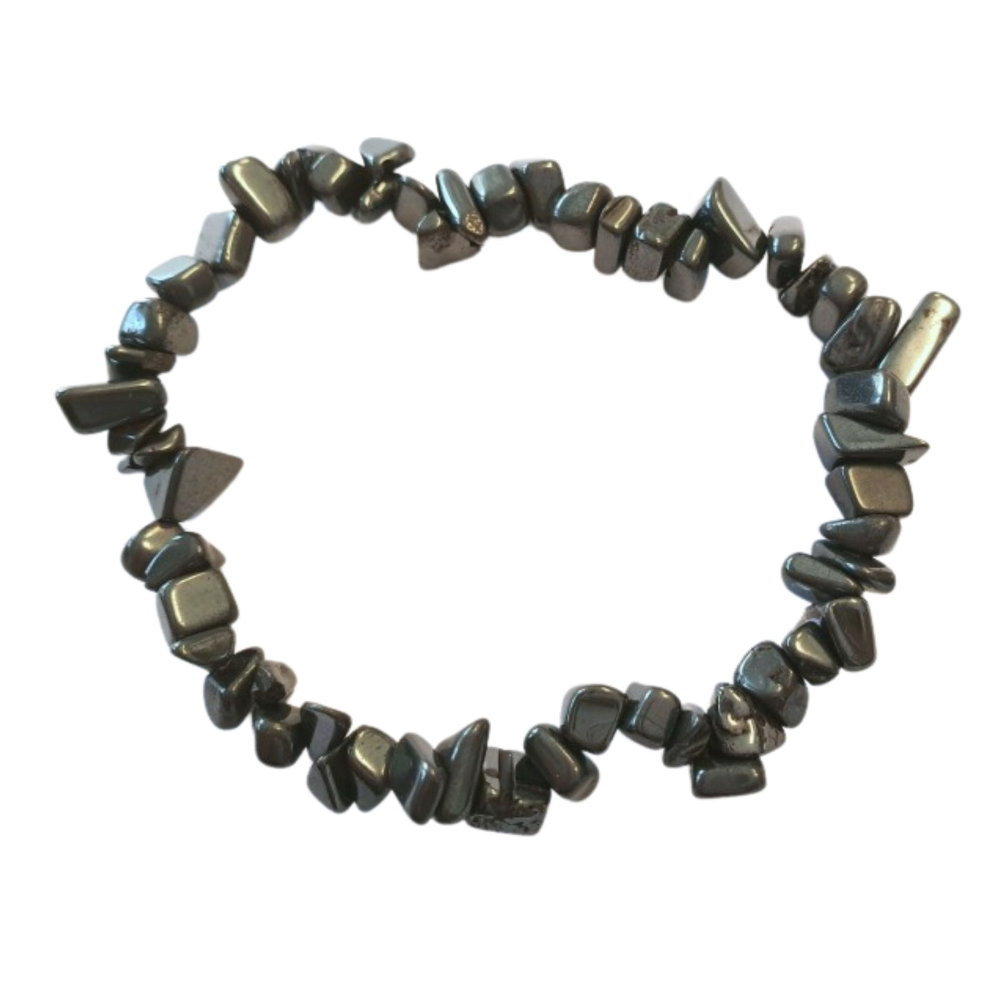Armband stenchips - Hematit