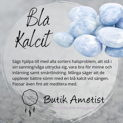 Blå Kalcit - Rå