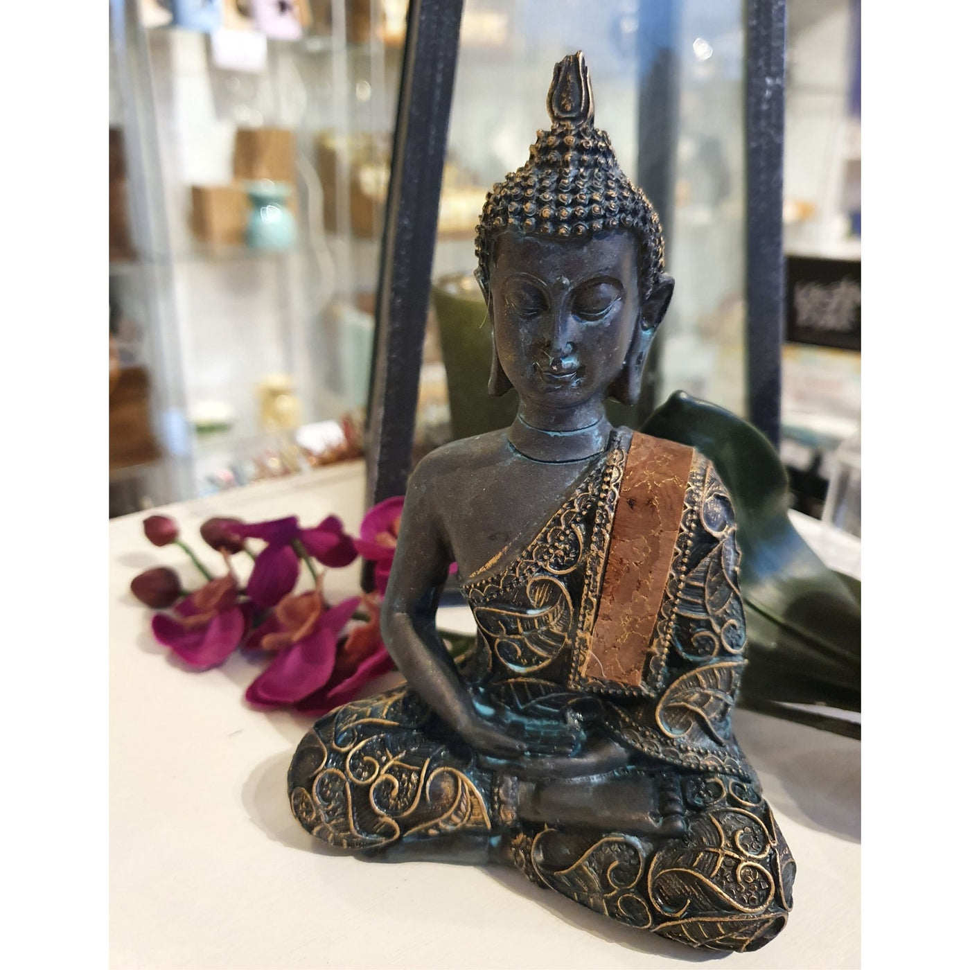 Buddha meditation statyett