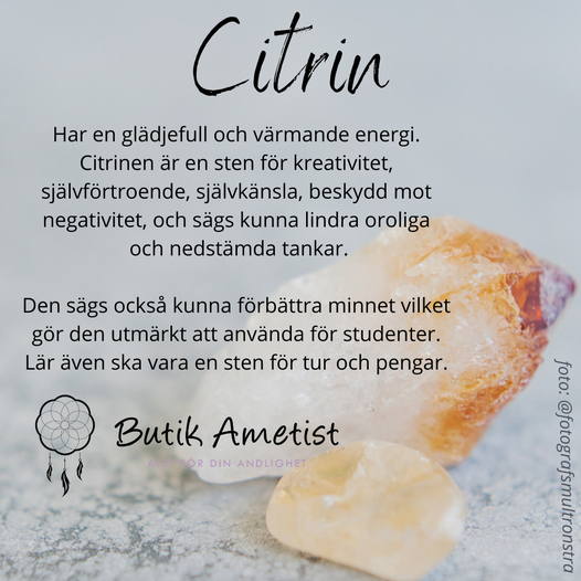 Armband Stenchips - Citrin