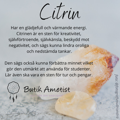 Armband Stenchips - Citrin