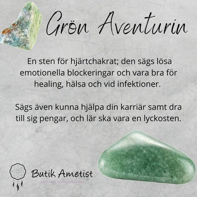 Armband stenchips - Grön Aventurin