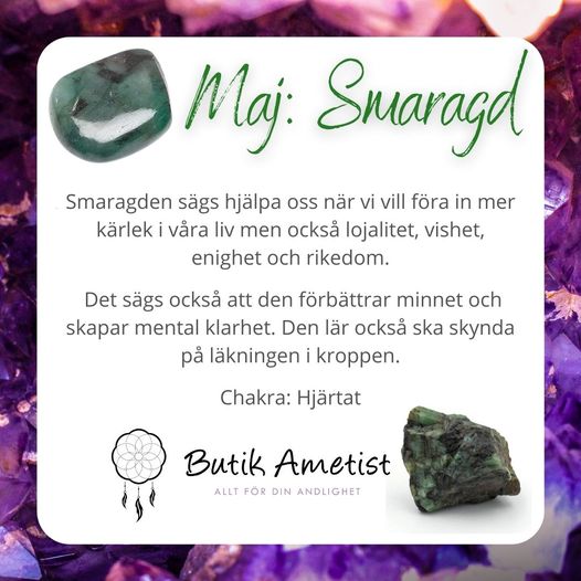 Hänge av trumlad smaragd