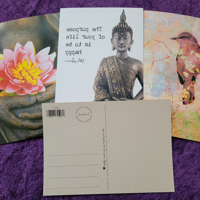 Vykort - Buddha Life Purpose
